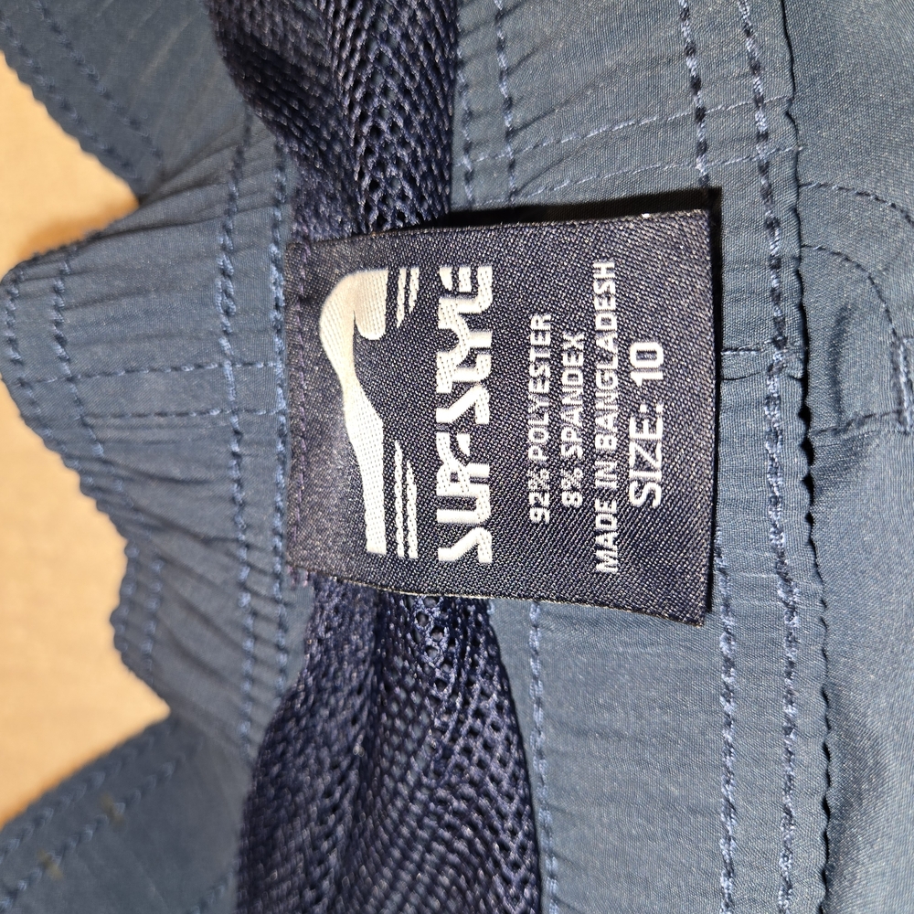 Surf Style Deep Gray Performance Swimsuit Size 10 - Picture 4 of 8